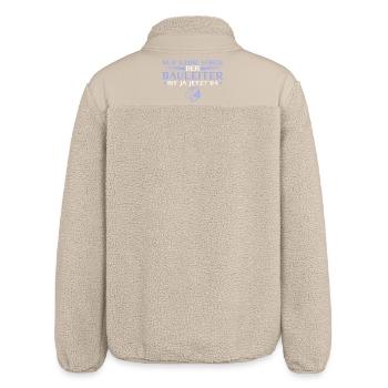 Construction de maison - le responsable de la construction est déjà là - Veste sherpa unisexe coupe décontractée Stanley/Stella - beige - Dos