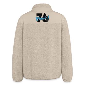 1976 50th Birthday - Relaxed Fit Unisex Sherpa Jacket by Stanley/Stella - beige - Back