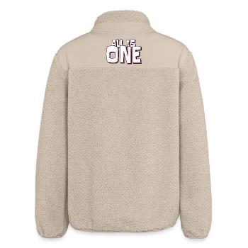 Weisheit Wohlbefinden - Relaxed Fit Unisex Sherpajacke von Stanley/Stella - Beige - Hinten