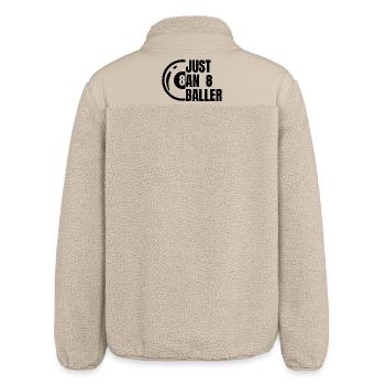 Nur ein 8-Ball Spieler - Relaxed Fit Unisex Sherpajacke von Stanley/Stella - Beige - Hinten