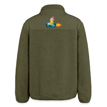 Bleistift Auto - Relaxed Fit Unisex Sherpajacke von Stanley/Stella - Khaki - Hinten