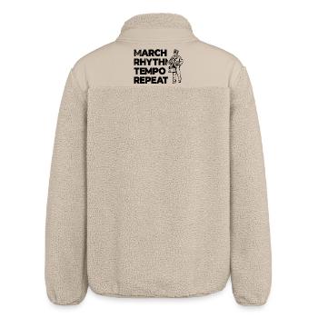 Drummer Motivation - Relaxed Fit Unisex Sherpa Jacket by Stanley/Stella - beige - Back