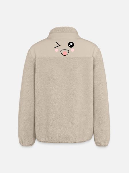 Karnawał, Karnawał, Kostium, Kawaii - Kurtka sherpa unisex luźny krój Stanley/Stella - beżowy