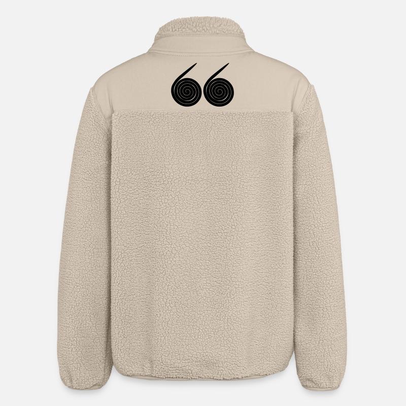 Number 66 Snails - Relaxed Fit Unisex Sherpa Jacket by Stanley/Stella - beige