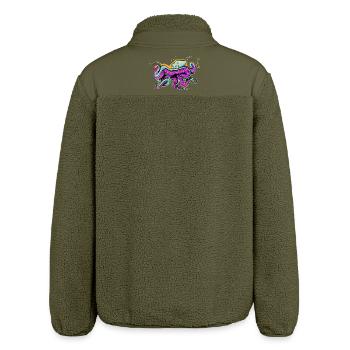 Krake - Relaxed Fit Unisex Sherpajacke von Stanley/Stella - Khaki - Hinten