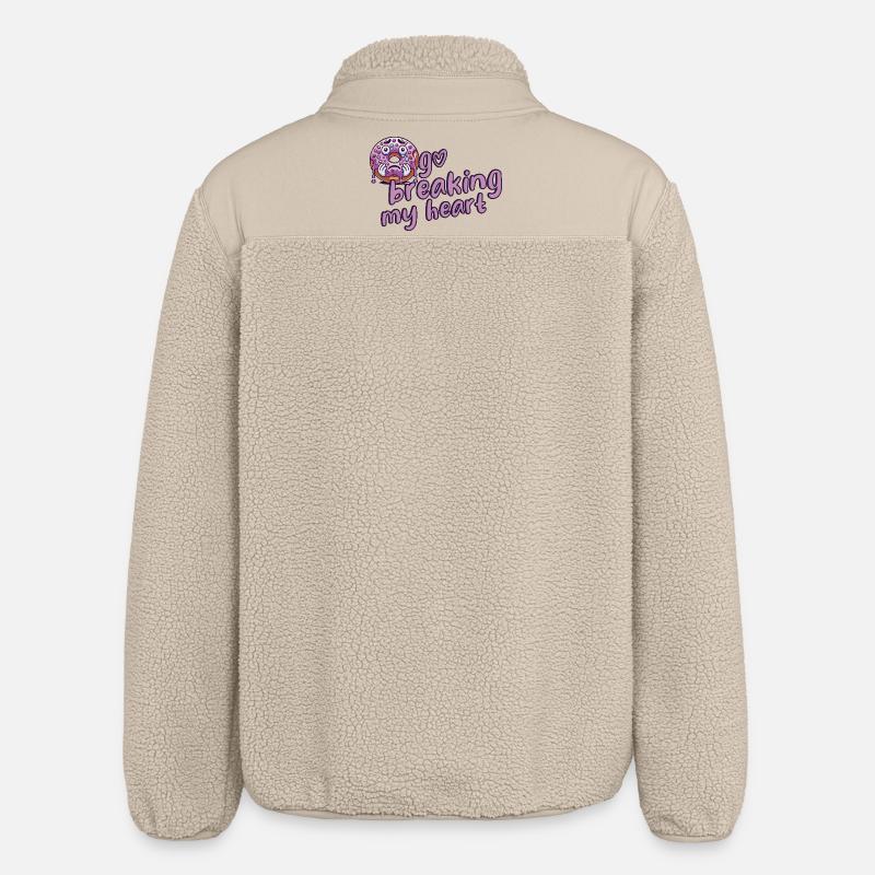 Doughnut - Relaxed Fit Unisex Sherpa Jacket by Stanley/Stella - beige