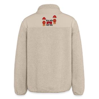 Feuerwehr - Relaxed Fit Unisex Sherpajacke von Stanley/Stella - Beige - Hinten