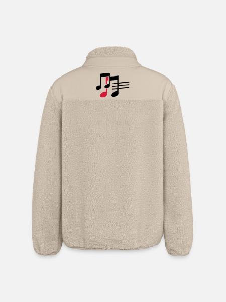 music - Relaxed Fit Unisex Sherpa Jacket by Stanley/Stella - beige