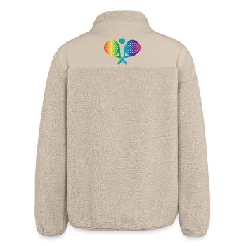 Padel Sport - Relaxed Fit Unisex Sherpa Jacket by Stanley/Stella - beige - Back