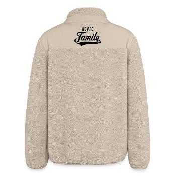 We Are Family (Familie / Vater / Mutter / Black) - Relaxed Fit Unisex Sherpajacke von Stanley/Stella - Beige - Hinten