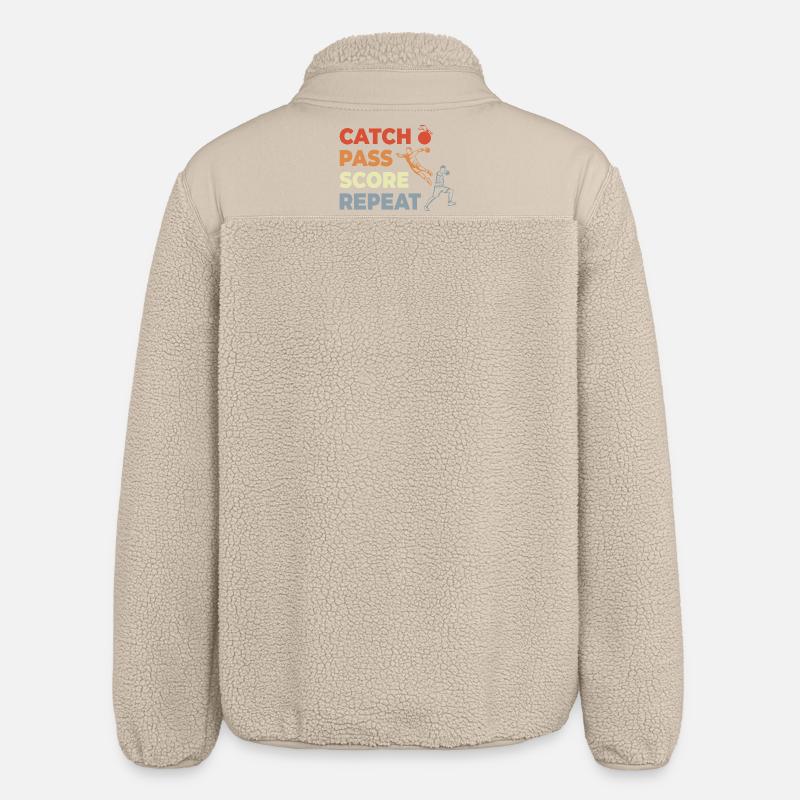 Handball Techniques - Veste sherpa unisexe coupe décontractée Stanley/Stella - beige