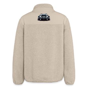Voiture de course futuriste extrêmement puissante - Veste sherpa unisexe coupe décontractée Stanley/Stella - beige - Dos