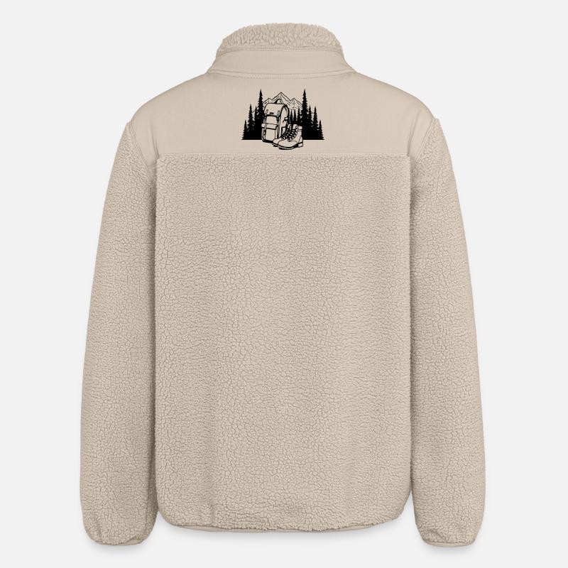 Absolute black, where it all begins - Relaxed Fit Unisex Sherpa Jacket by Stanley/Stella - beige