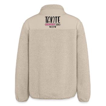Tante 2027 loading Herzchen Ladebalken - Relaxed Fit Unisex Sherpajacke von Stanley/Stella - Beige - Hinten