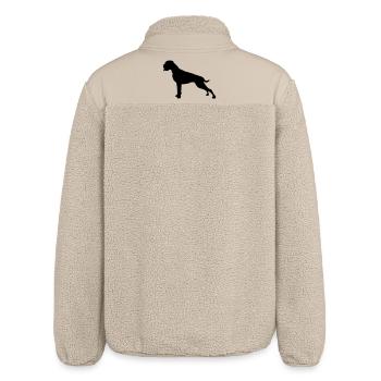 Boxer silhouette stand - Veste sherpa unisexe coupe décontractée Stanley/Stella - beige - Dos