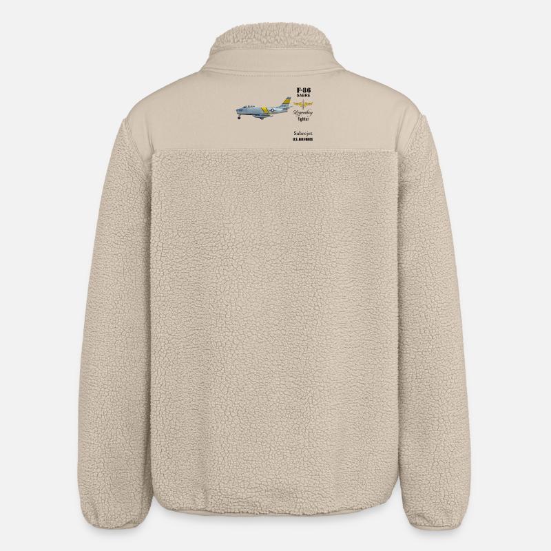 F-86 Sabre - Veste sherpa unisexe coupe décontractée Stanley/Stella - beige