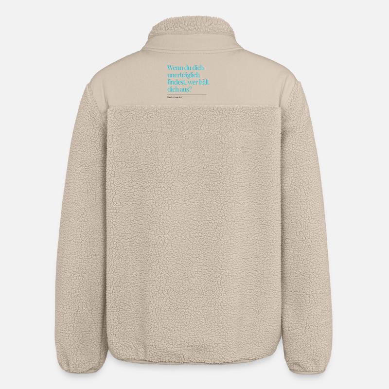 Check-in Question No. 2 - Relaxed Fit Unisex Sherpa Jacket by Stanley/Stella - beige