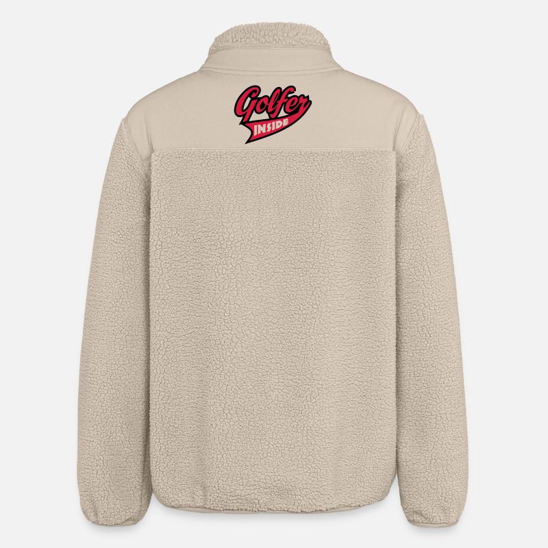 golf - Relaxed Fit Unisex Sherpa Jacket by Stanley/Stella - beige
