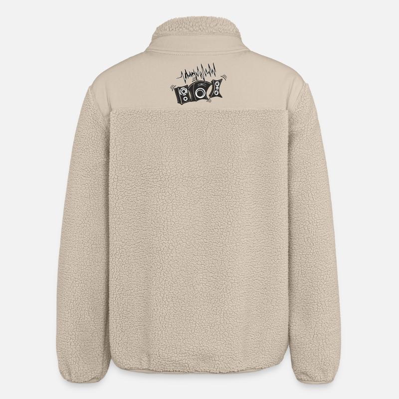 Jukeboxes Disco DJ DJane - Veste sherpa unisexe coupe décontractée Stanley/Stella - beige