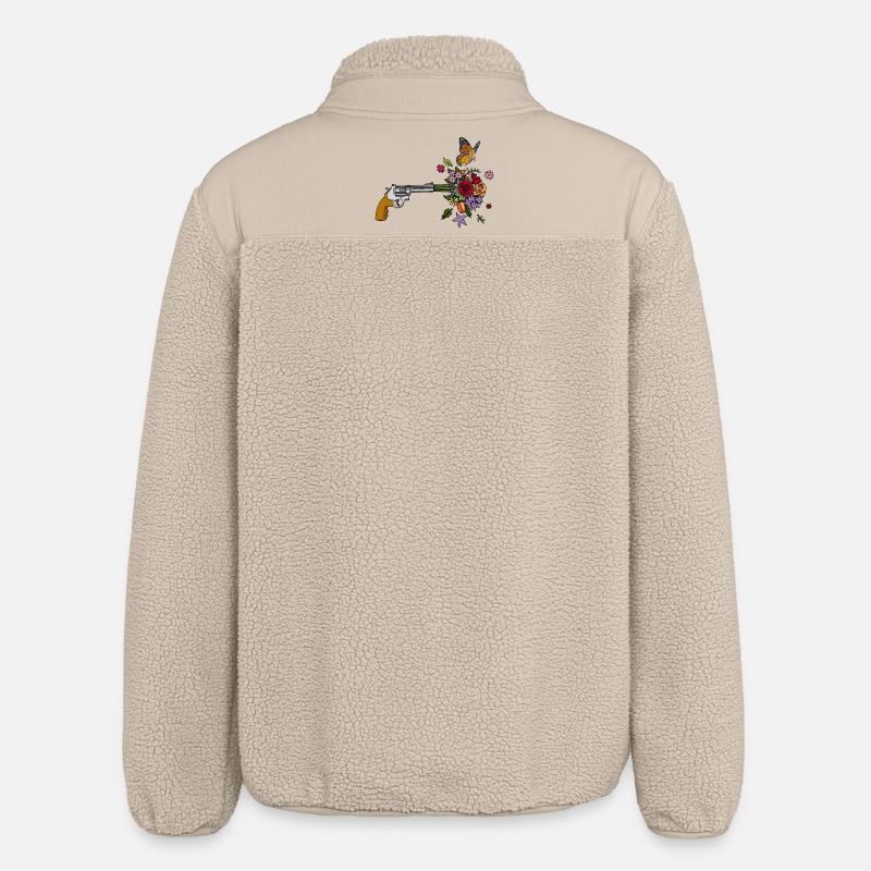 Die Friedenswaffe - Relaxed Fit Unisex Sherpajacke von Stanley/Stella - Beige