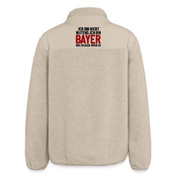 I'm not angry - I'm Bavarian - Relaxed Fit Unisex Sherpa Jacket by Stanley/Stella - beige - Back