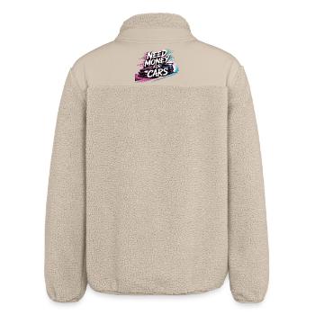 Need Money for Cars – Tuning & Car-Lifestyle - Relaxed Fit Unisex Sherpajacke von Stanley/Stella - Beige - Hinten