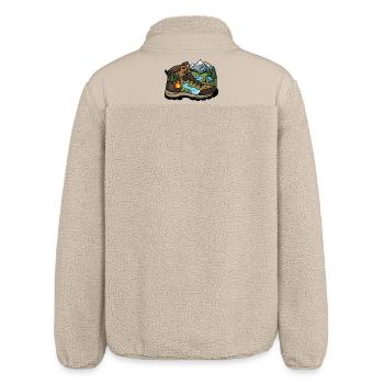 Camp Adventure Boot - Relaxed Fit Unisex Sherpajacke von Stanley/Stella - Beige - Hinten