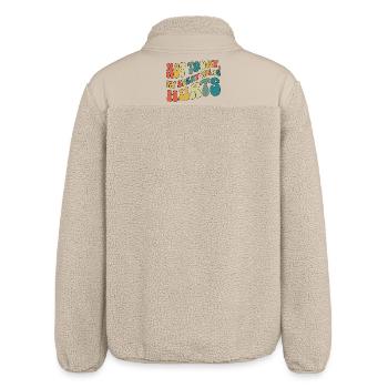 Not Today My Everything Hurts Fibromyalgia - Relaxed Fit Unisex Sherpa Jacket by Stanley/Stella - beige - Back