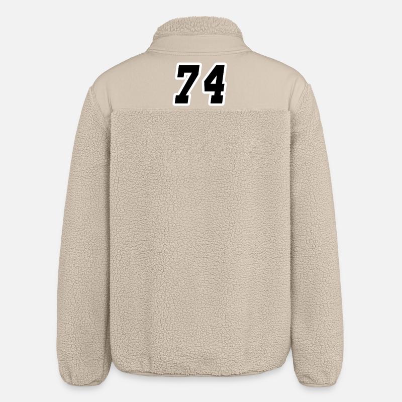 Nummer vierundsiebzig 74 - Relaxed Fit Unisex Sherpajacke von Stanley/Stella - Beige