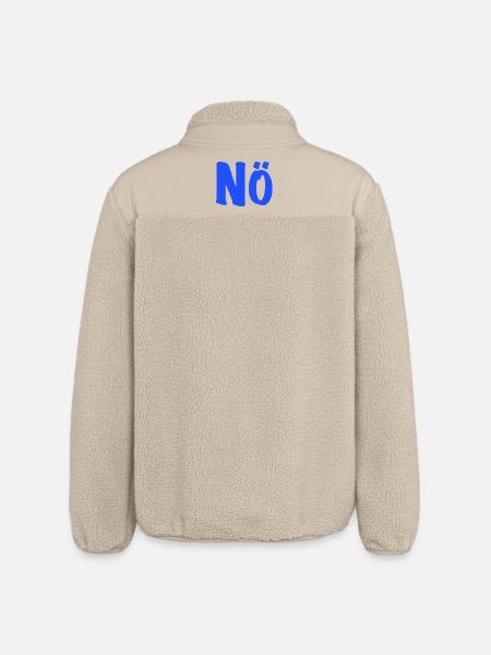 Nö - Dagegen - anti - Null Bock - Relaxed Fit Unisex Sherpajacke von Stanley/Stella - Beige