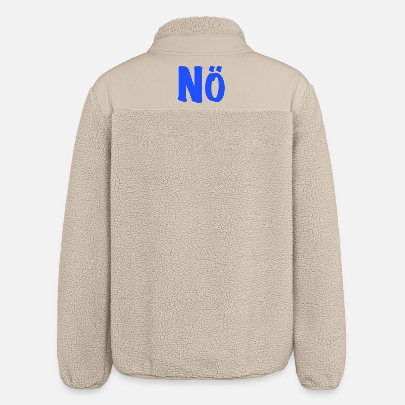 Nope - Against - anti - zero interest - Relaxed Fit Unisex Sherpa Jacket by Stanley/Stella - beige
