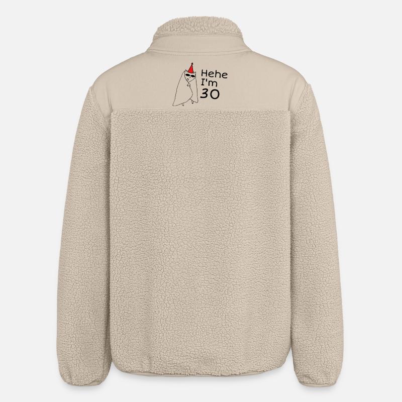 30-jähriges Jubiläumsgeschenk – 30-jähriges Jubiläumsgeschenk - Relaxed Fit Unisex Sherpajacke von Stanley/Stella - Beige