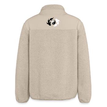 Yin und Yang Harmonie - Relaxed Fit Unisex Sherpajacke von Stanley/Stella - Beige - Hinten