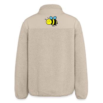Douce abeille - Veste sherpa unisexe coupe décontractée Stanley/Stella - beige - Dos