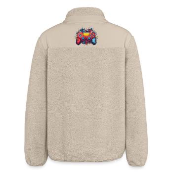 Manette de jeu vintage - Veste sherpa unisexe coupe décontractée Stanley/Stella - beige - Dos