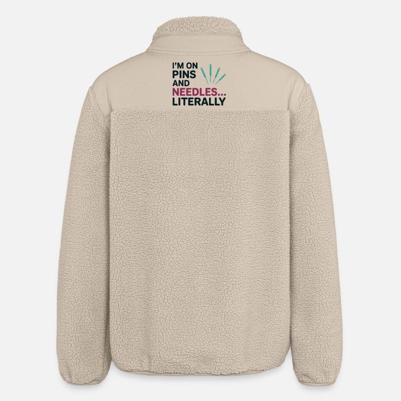 Licensed TCM Practitioner Expert Precision  - Relaxed Fit Unisex Sherpa Jacket by Stanley/Stella - beige