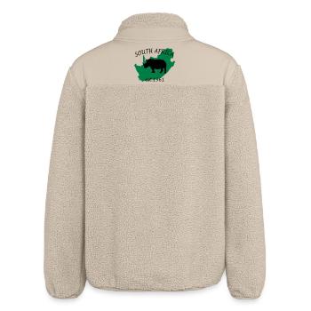 South Africa Design - Relaxed Fit Unisex Sherpa Jacket by Stanley/Stella - beige - Back