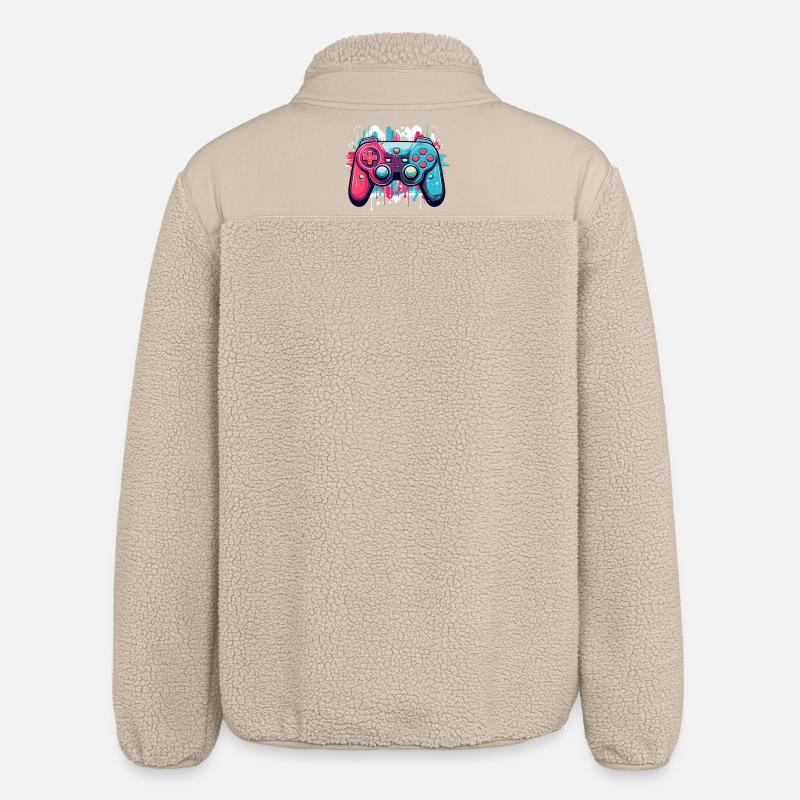 Game Controller - Relaxed Fit Unisex Sherpajacke von Stanley/Stella - Beige