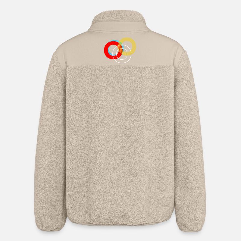 o Conception de lettrage - Veste sherpa unisexe coupe décontractée Stanley/Stella - beige