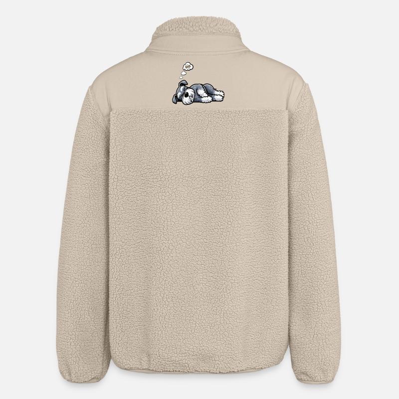 Schnauzer géant Schnauzer Propriétaire de Schnauzer - Veste sherpa unisexe coupe décontractée Stanley/Stella - beige