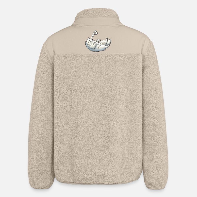 Samoyed Samoyed Owner Samoyed Lovers - Relaxed Fit Unisex Sherpa Jacket by Stanley/Stella - beige