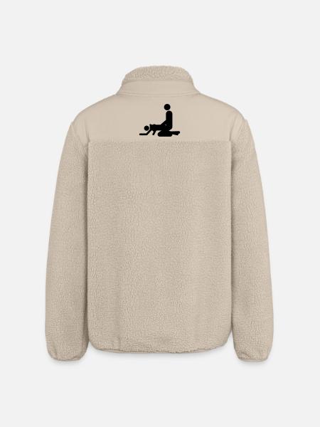 von hinten - Relaxed Fit Unisex Sherpa Jacket by Stanley/Stella - beige