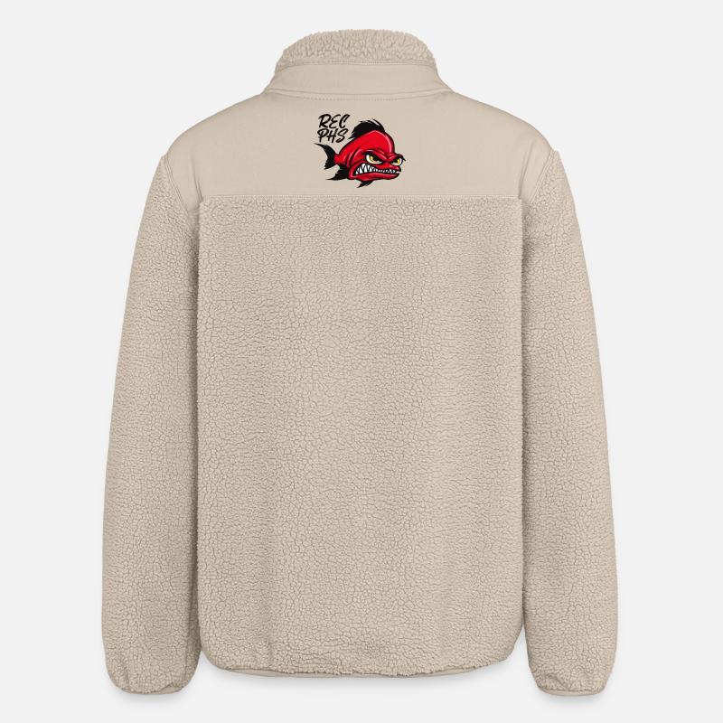 Rostocker Eishockey - Relaxed Fit Unisex Sherpajacke von Stanley/Stella - Beige