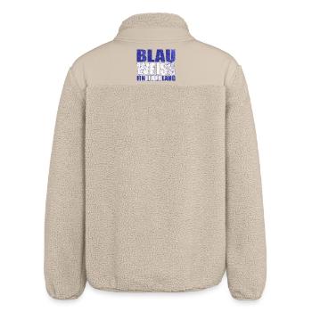 Blau Weiss ein Leben Lang - Relaxed Fit Unisex Sherpajacke von Stanley/Stella - Beige - Hinten