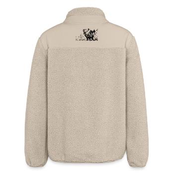 Deer - Relaxed Fit Unisex Sherpa Jacket by Stanley/Stella - beige - Back