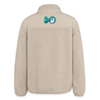 30 Years Birthday Anniversary Penguin - Relaxed Fit Unisex Sherpa Jacket by Stanley/Stella - beige - Back
