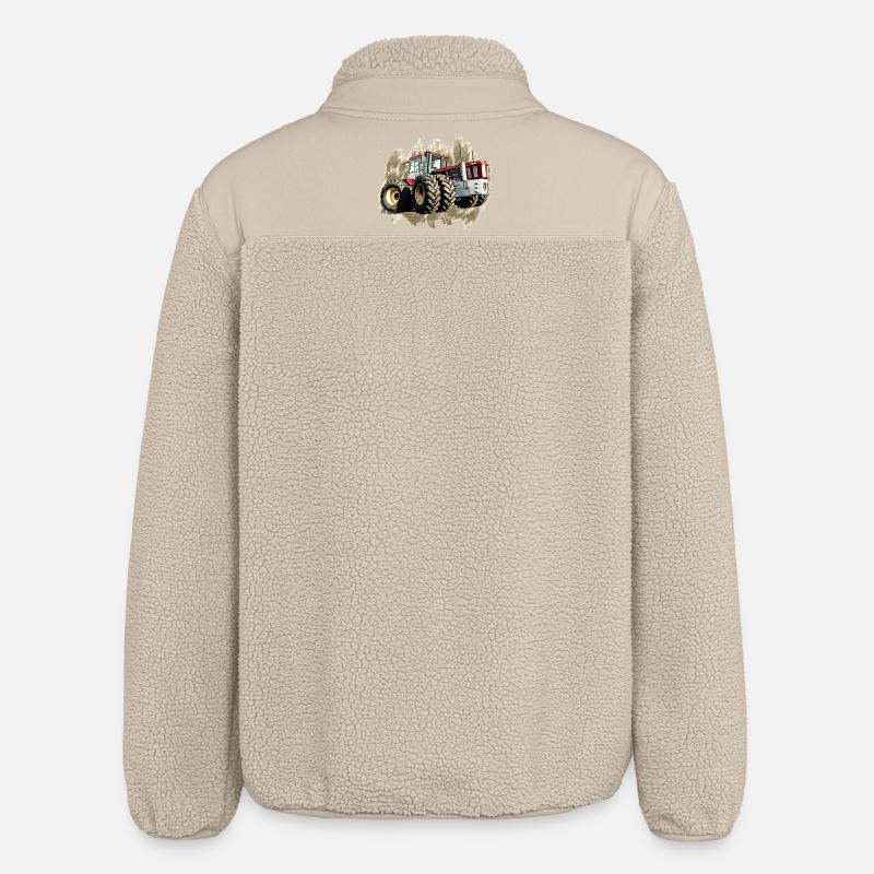 Tracteur Géant - Veste sherpa unisexe coupe décontractée Stanley/Stella - beige