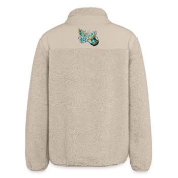 Spring Watering Can Let It Grow Spring Flowers - Relaxed Fit Unisex Sherpa Jacket by Stanley/Stella - beige - Back