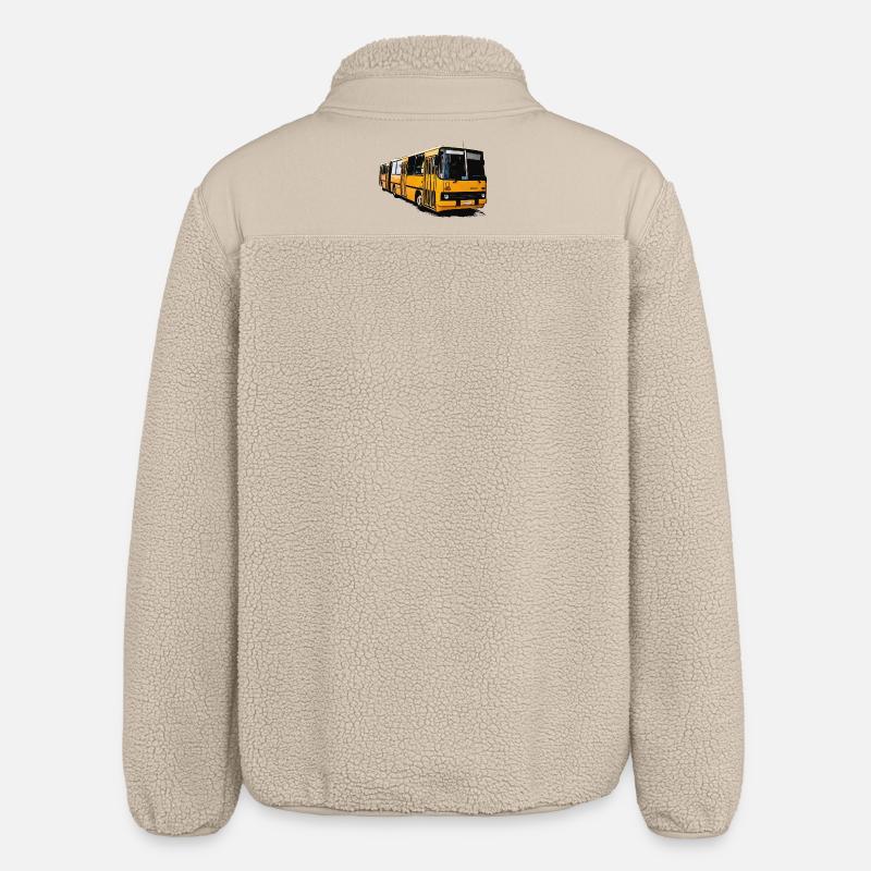 Gelber Ikarus Bus Z80 - Relaxed Fit Unisex Sherpajacke von Stanley/Stella - Beige