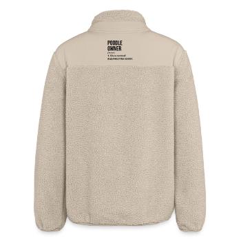 Pudel - Relaxed Fit Unisex Sherpajacke von Stanley/Stella - Beige - Hinten